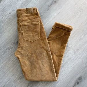 American Eagle Brown Corduroy High Waisted Jeans